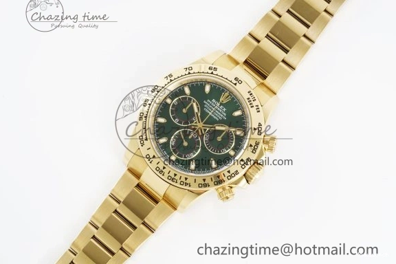 1:1 SA4130 Daytona Bracelet Green 116508 Dial on Best V2 YG Clean Edition 0430